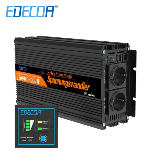 Edecoa inverter 12v - 220v, onda