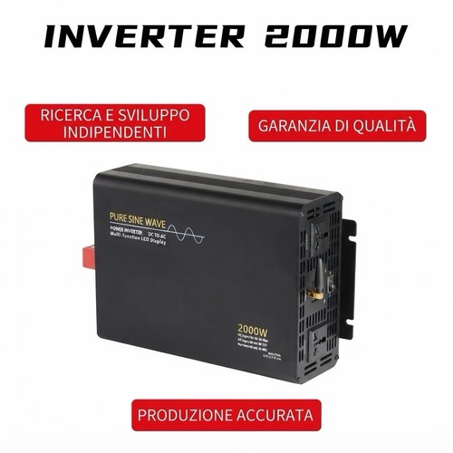 Inverter 12v 2000w - 12v, onda
