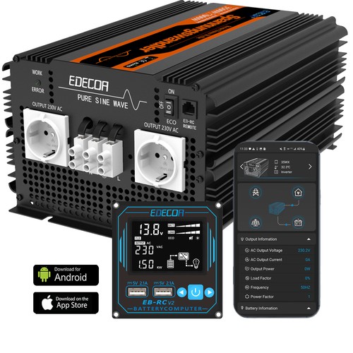Edecoa 3500w 12v 220v - 3500w, onda