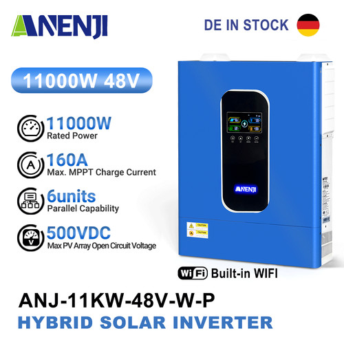 Anenji inverter solare ibrido - solare,