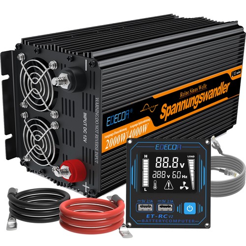 Edecoa convertitore 12v - convertitore, 220v